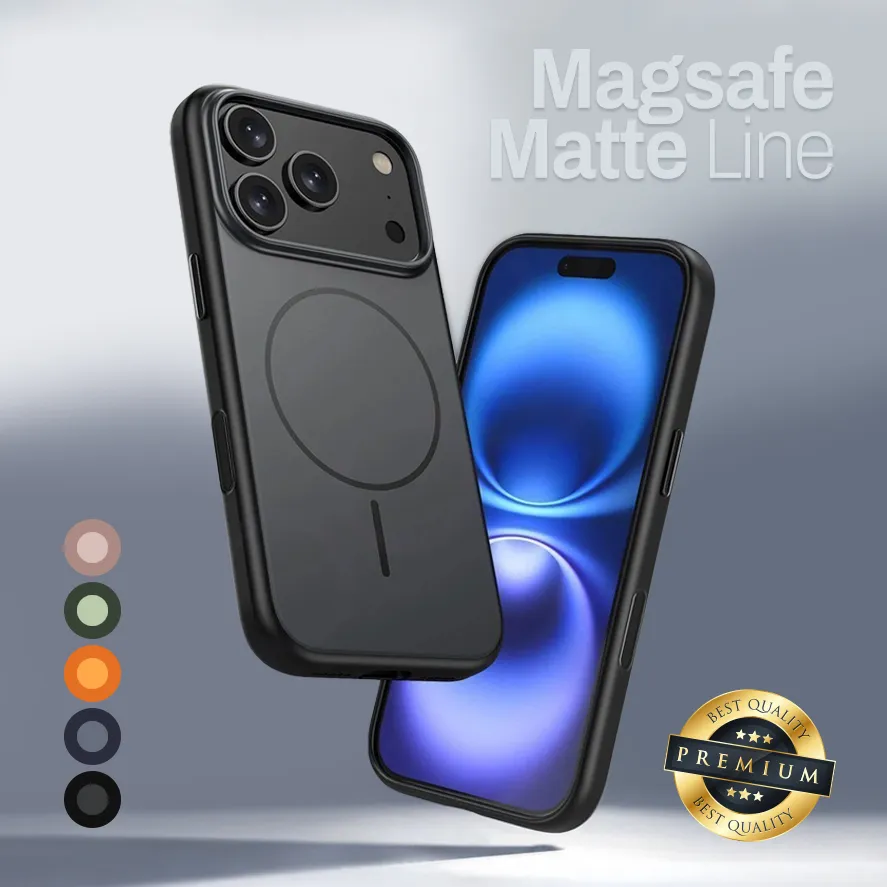 Maska Magsafe Matte Line za iPhone 16 Pro Max 6.9 siva