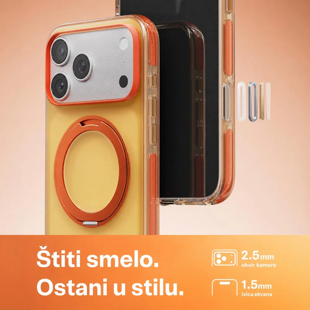 Maska Magsafe Color Ring za iPhone 17 Pro 6.3 svetlo plava