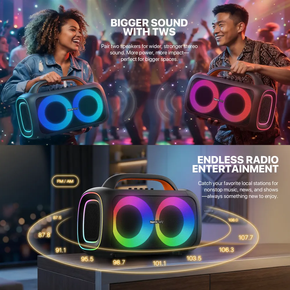 Bluetooth zvucnik Fantech NP01 NeraParty crni