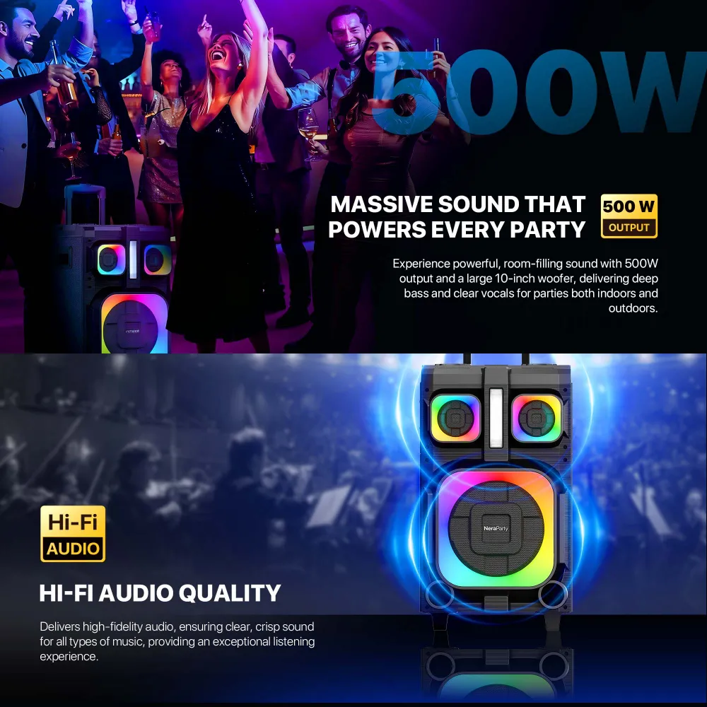 Bluetooth zvucnik Fantech NP03 NeraParty crni