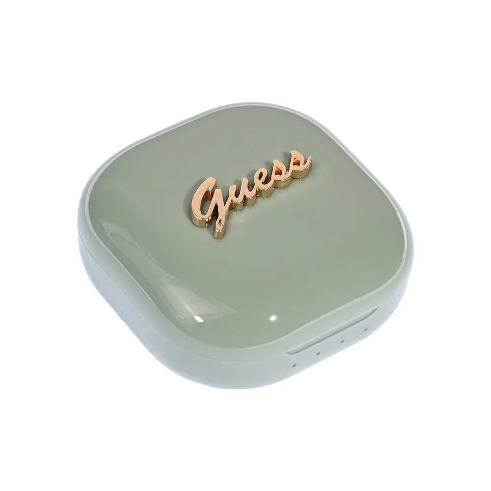 Bluetooth slusalice Guess Script Metal Logo zelene (GUTWSJ7BTE4GN)