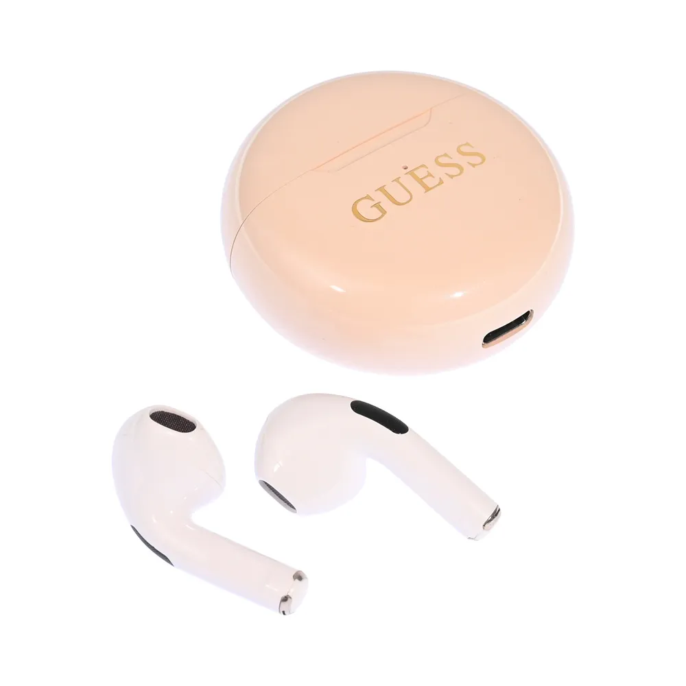 Bluetooth slusalice Guess TWS Small Round Gold Classic Logo print bez (GUTWSH1HGCDE)