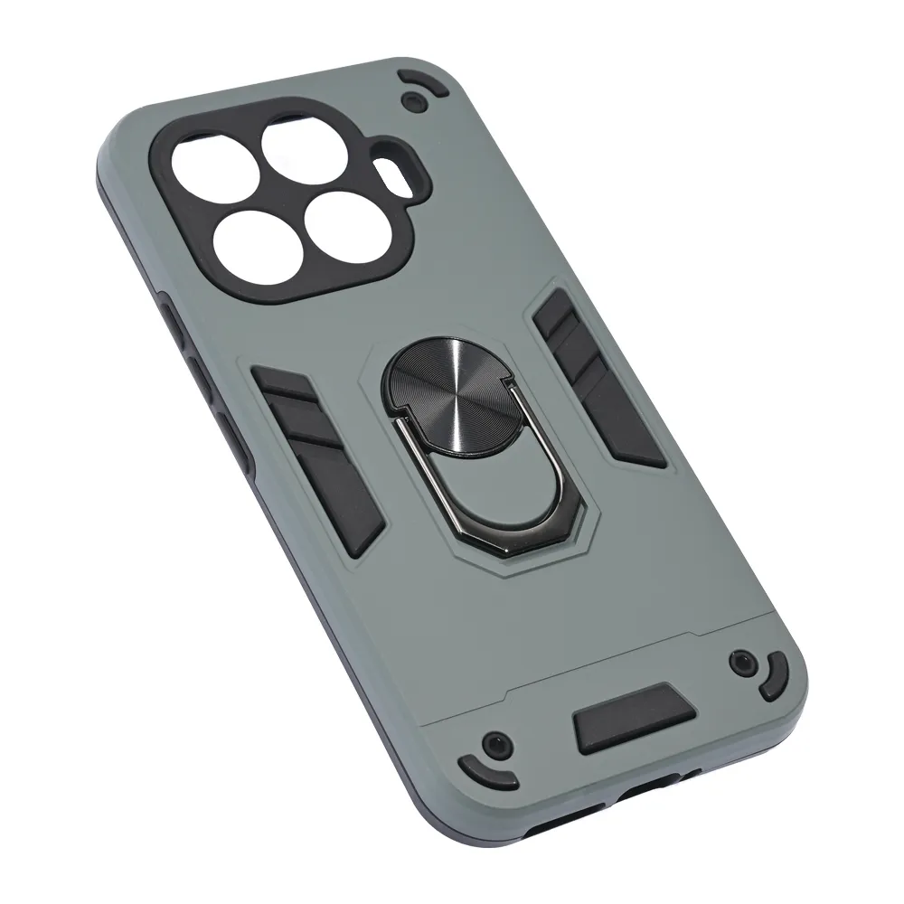 Maska Hard Ring za Xiaomi 17T Pro tamno siva