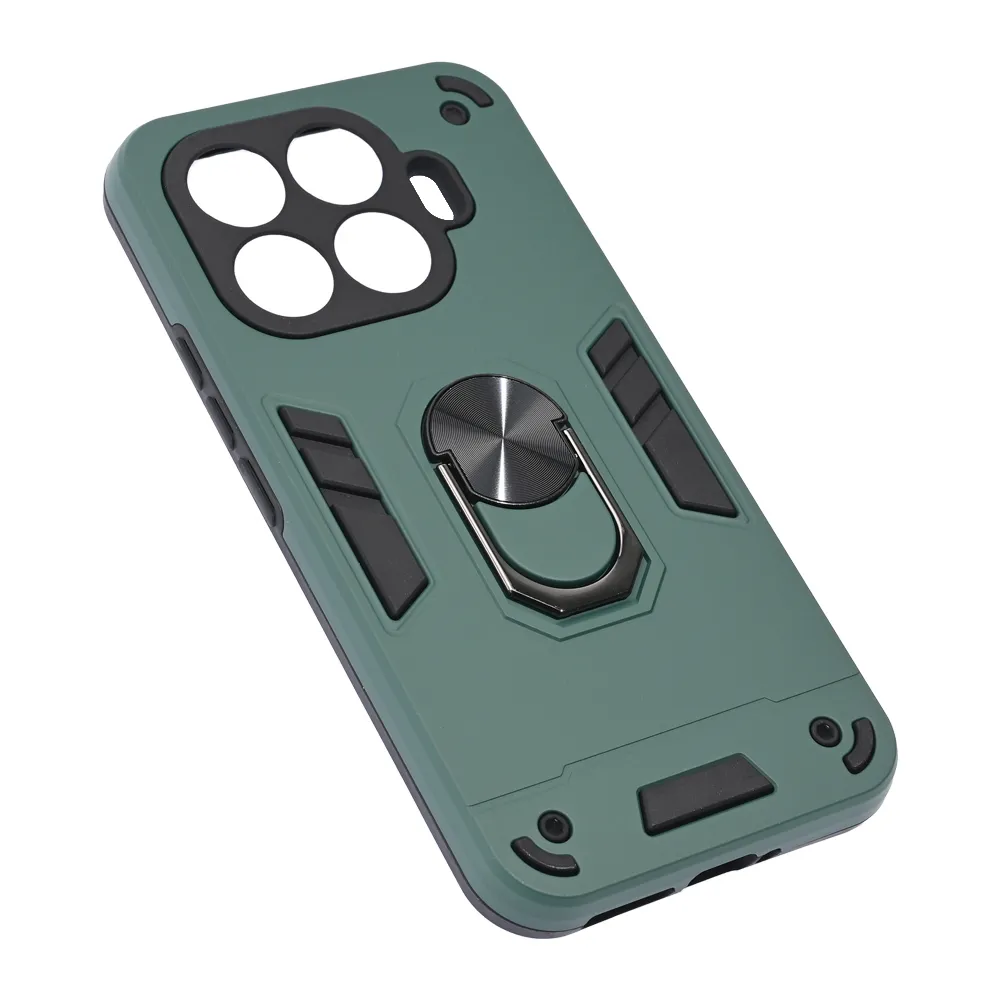 Maska Hard Ring za Xiaomi 17T Pro tamno zelena