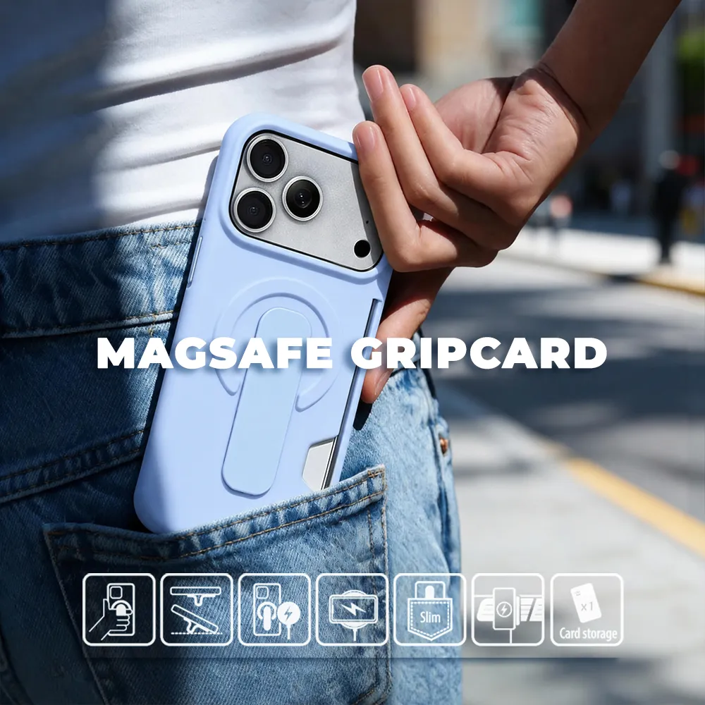 Maska Magsafe GripCard za iPhone 16 Pro 6.3 tamno plava