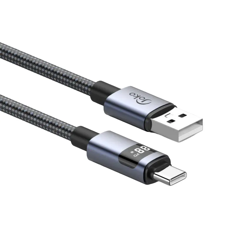 Data kabl KONFULON DL94, LCD Display, USB na Type C 1m