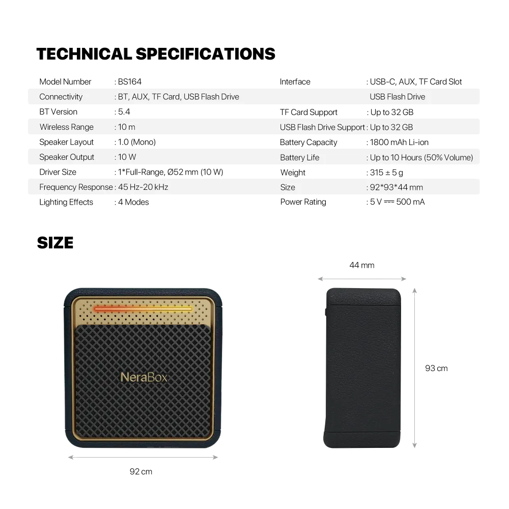 Bluetooth zvucnik Fantech BS164 NeraBox bez