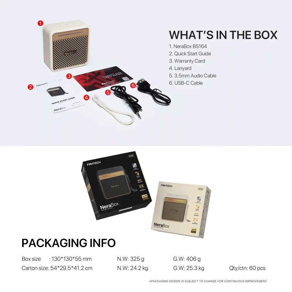 Bluetooth zvucnik Fantech BS164 NeraBox bez