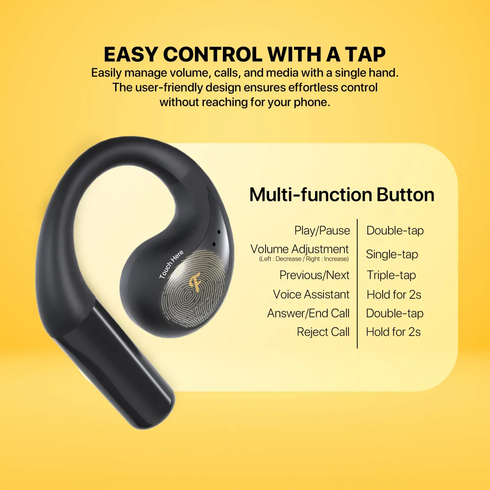 Bluetooth slusalice Fantech FT21 Groove OWS crne