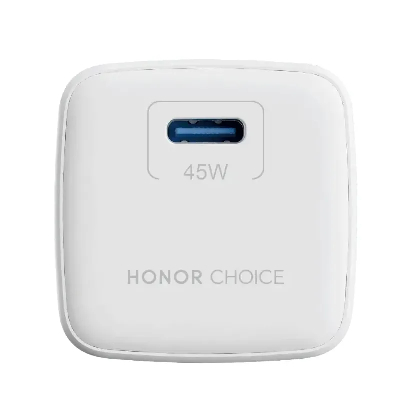 Kucni punjac Honor Choice 45W GaN sa Type C na Type C kablom beli