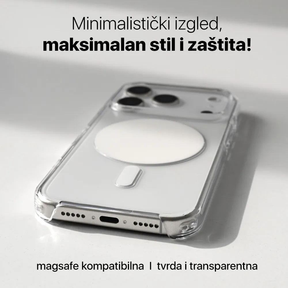 Maska Magsafe Circle za iPhone 17 Pro Max/18 Pro Max 6.9 transparent