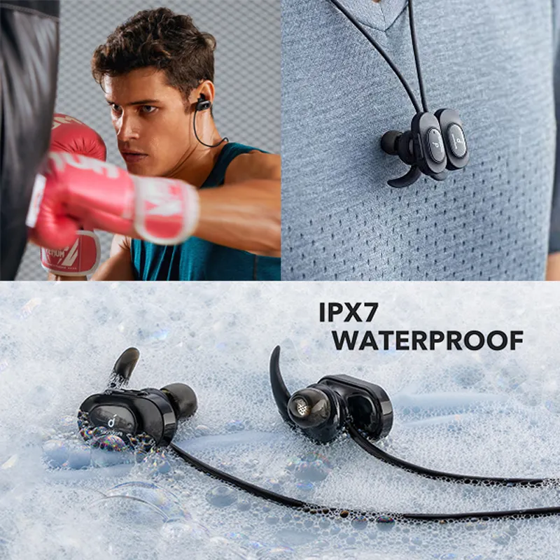 Bluetooth slusalice ANKER A30i crne