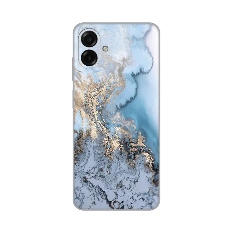 Maska Silikonska Print za Samsung A075F Galaxy A07 Blue Gold Marble