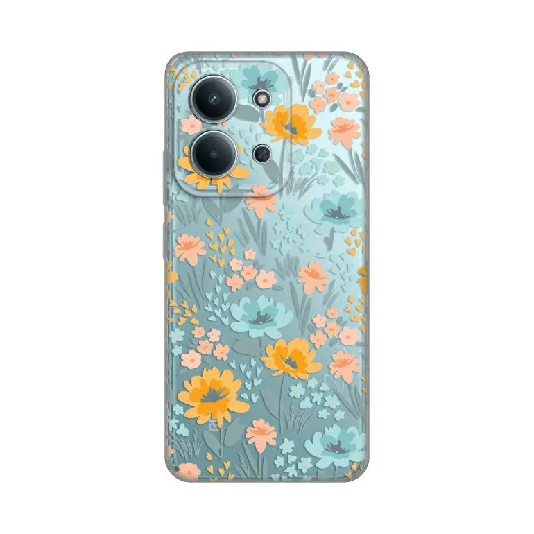 Maska Silikonska Print Skin za Xiaomi Redmi 15C 4G Lovely Flowers
