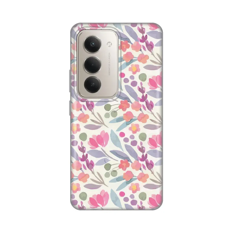 Maska Silikonska Print za Xiaomi Redmi 15 4G Watercolor Flowers