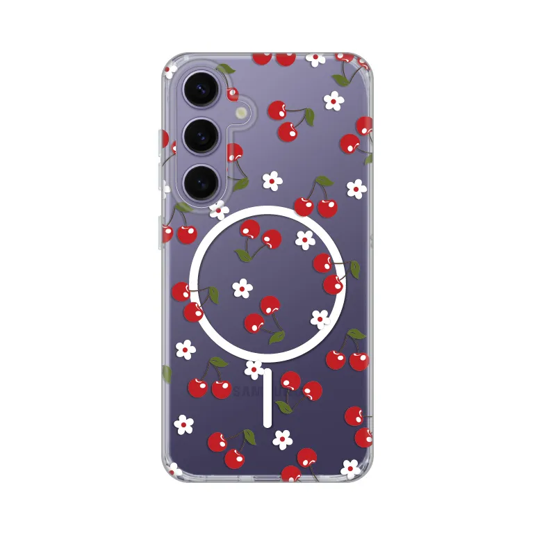 Maska Print Magsafe za Samsung S921B Galaxy S24 Cute Cherries