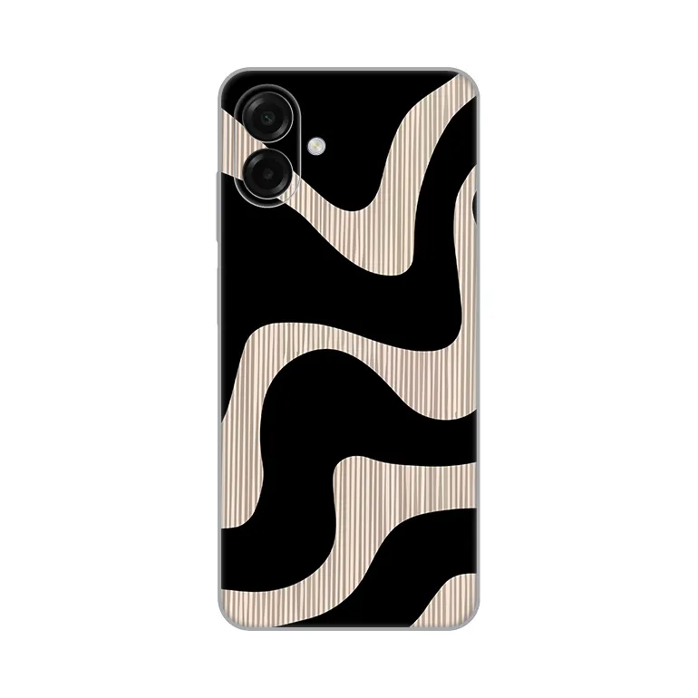 Maska Silikonska Print Skin za Samsung A075F Galaxy A07 Black Flow