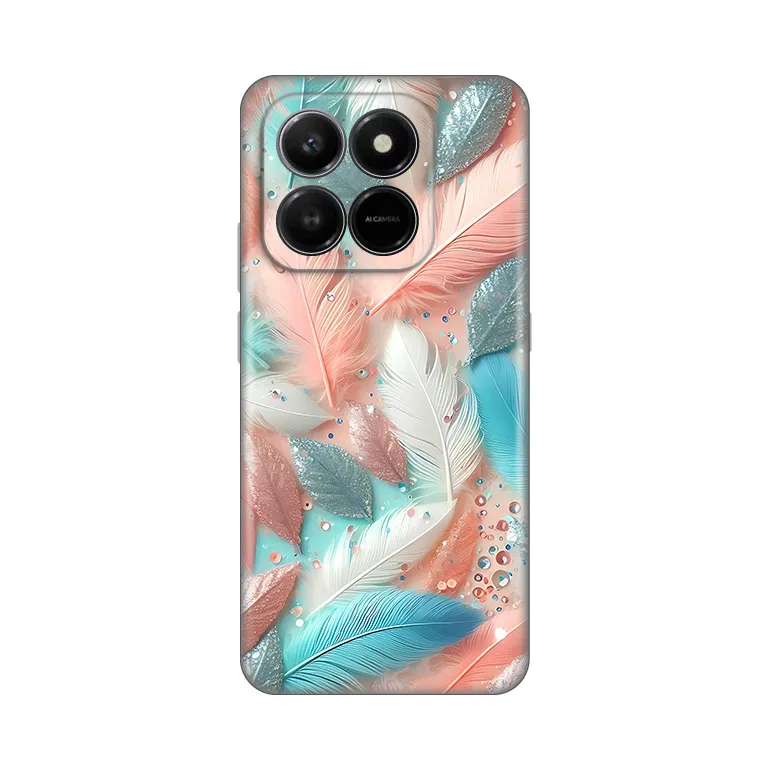 Maska Silikonska Print za Honor X7d 4G/400 Smart 5G Pastel Feathers