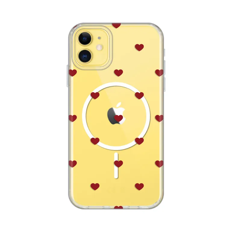 Maska Print Magsafe za iPhone 11 6.1 Red Hearts