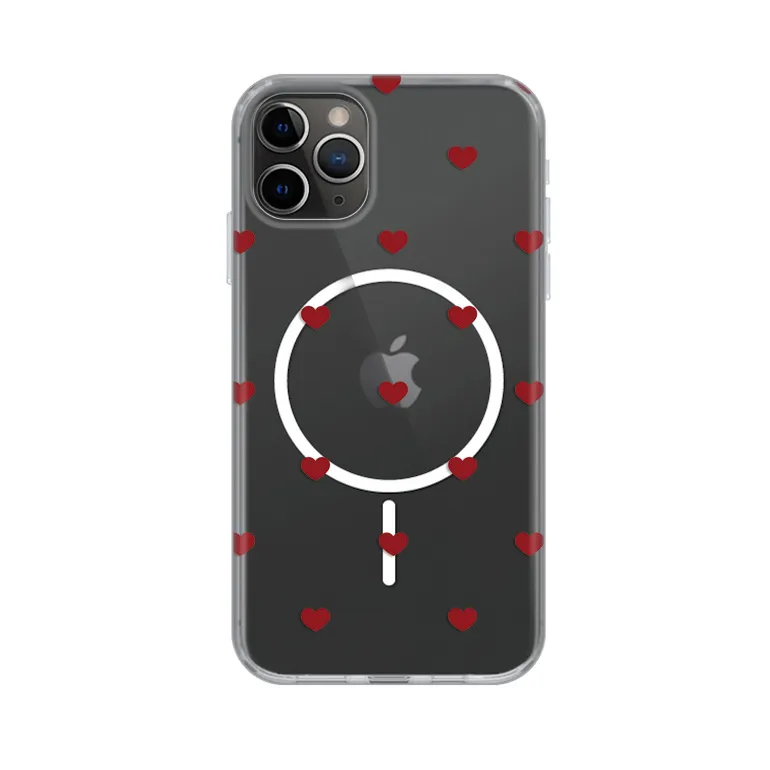 Maska Print Magsafe za iPhone 11 Pro Max 6.5 Red Hearts