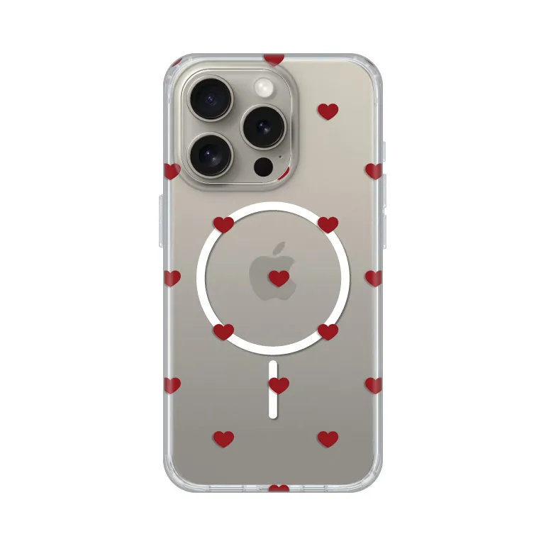 Maska Print Magsafe za iPhone 15 Pro 6.1 Red Hearts