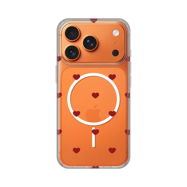 Maska Print Magsafe za iPhone 17 Pro 6.3 Red Hearts