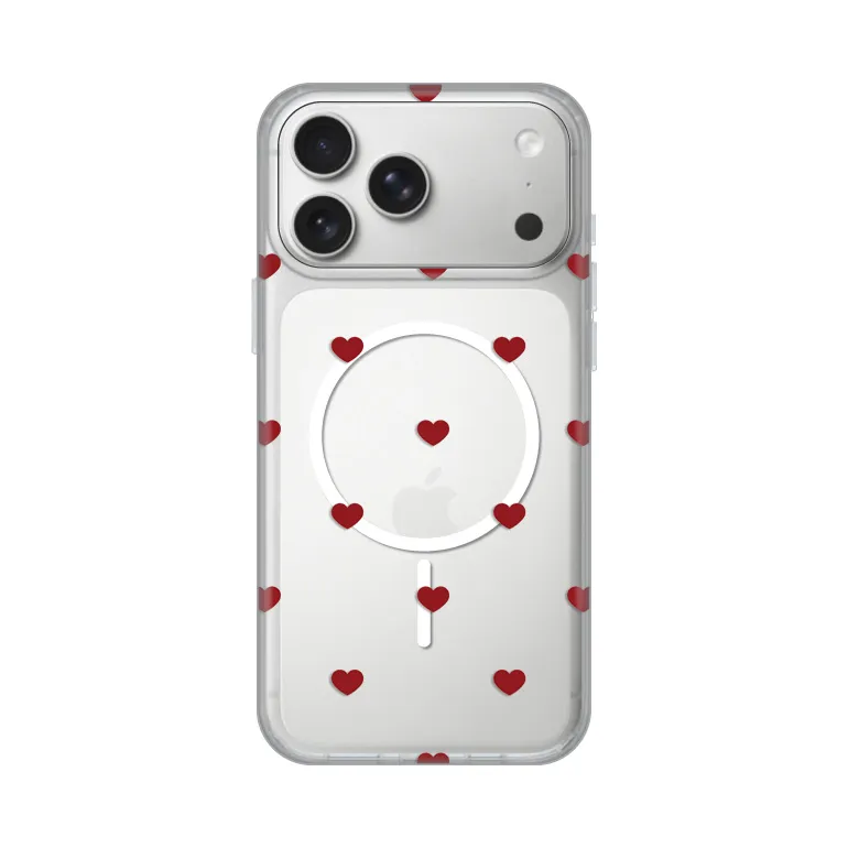 Maska Print Magsafe za iPhone 17 Pro Max/18 Pro Max 6.9 Red Hearts