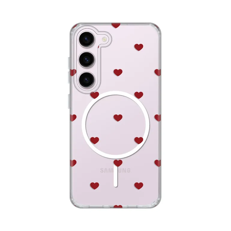 Maska Print Magsafe za Samsung S911B Galaxy S23 Red Hearts