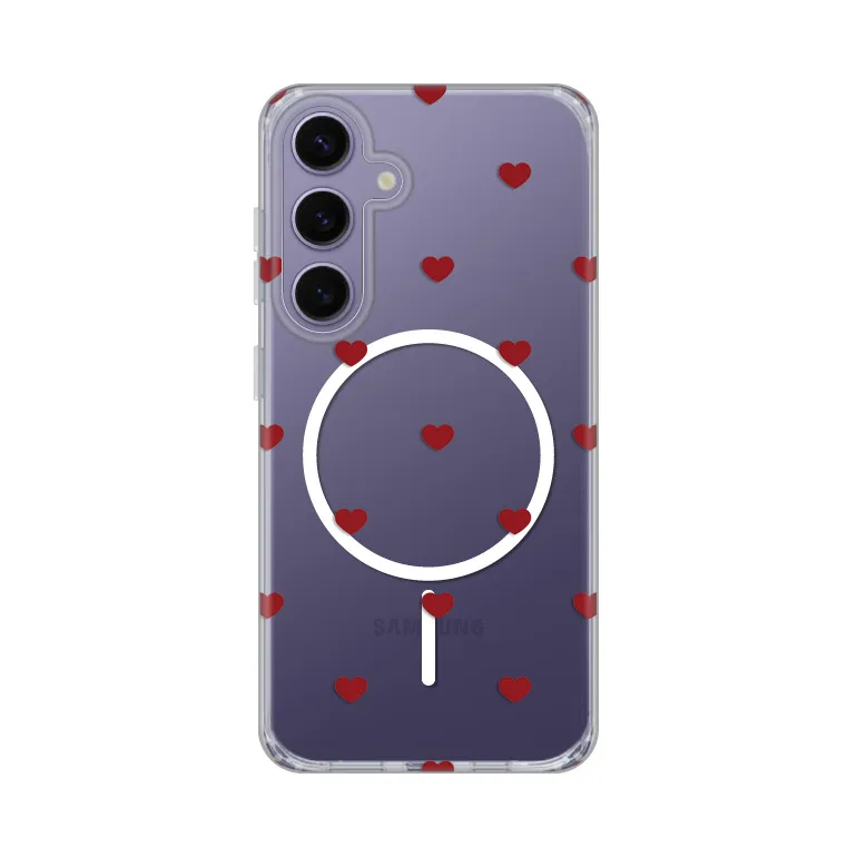 Maska Print Magsafe za Samsung S921B Galaxy S24 Red Hearts