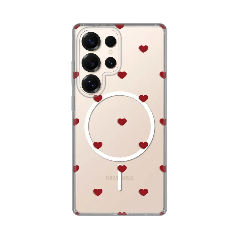 Maska Print Magsafe za Samsung S928B Galaxy S24 Ultra Red Hearts