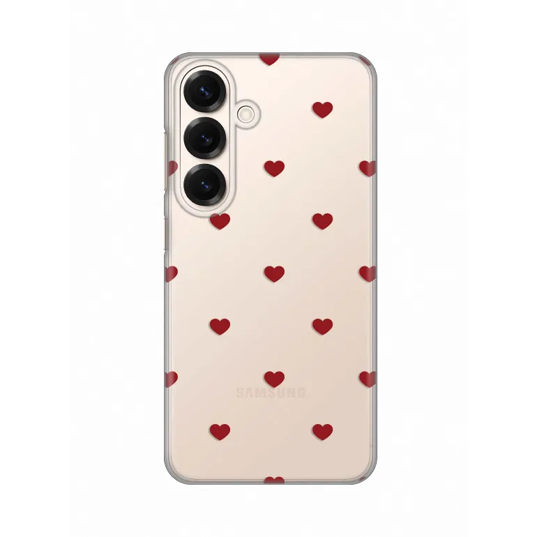 Maska Silikonska Print za Samsung S931B Galaxy S25 Red Hearts