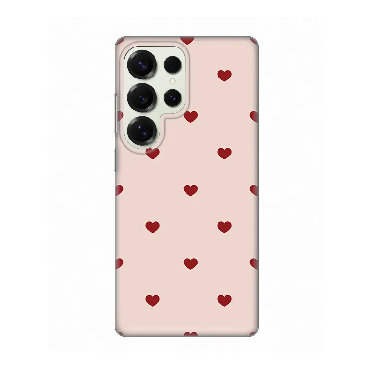 Maska Silikonska Print za Samsung S938B Galaxy S25 Ultra Beige Hearts