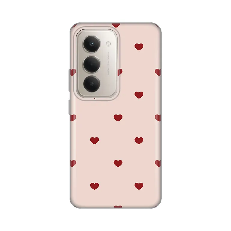 Maska Silikonska Print za Xiaomi Redmi 15 4G Beige Hearts