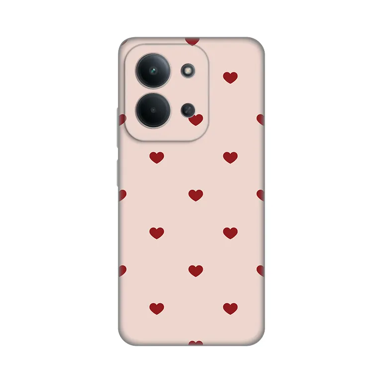 Maska Silikonska Print za Xiaomi Redmi 15C 4G Beige Hearts
