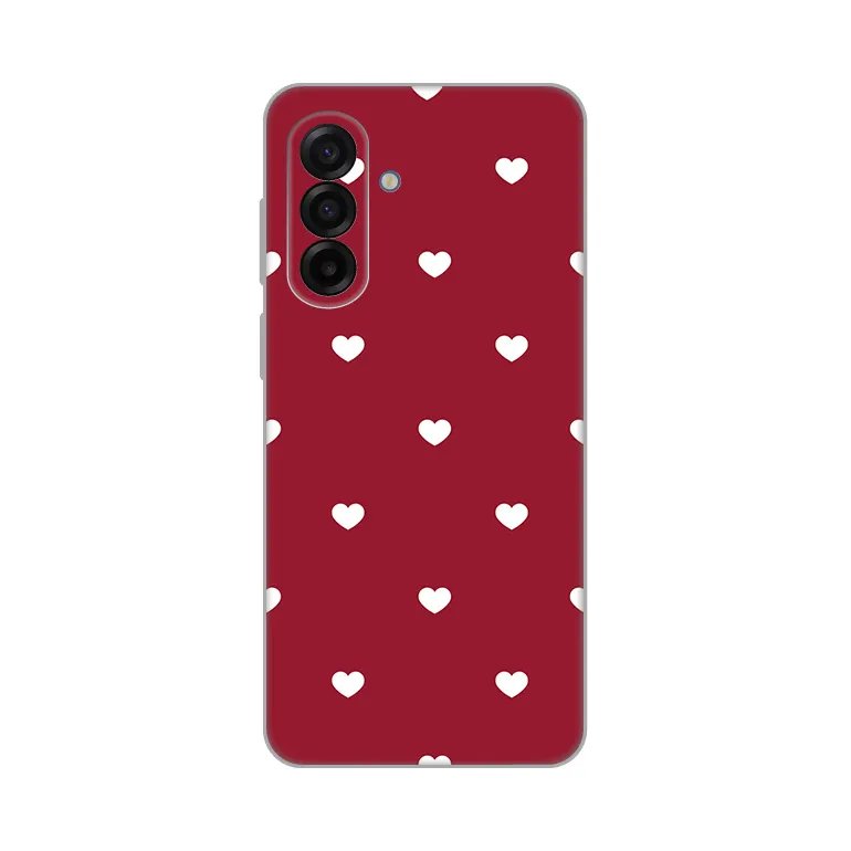 Maska Silikonska Print Skin za Samsung A175F Galaxy A17 Burgundy Hearts