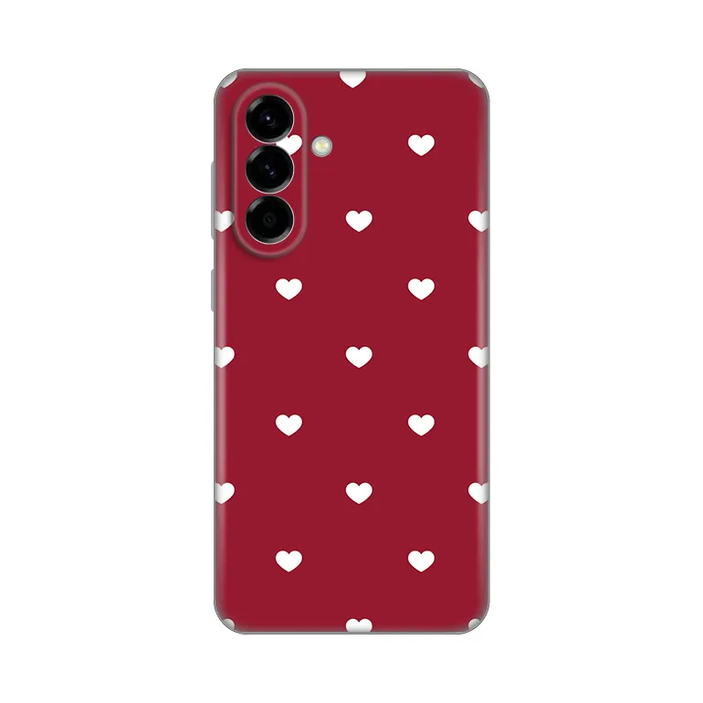 Maska Silikonska Print Skin za Samsung A576B Galaxy A57 5G Burgundy Hearts