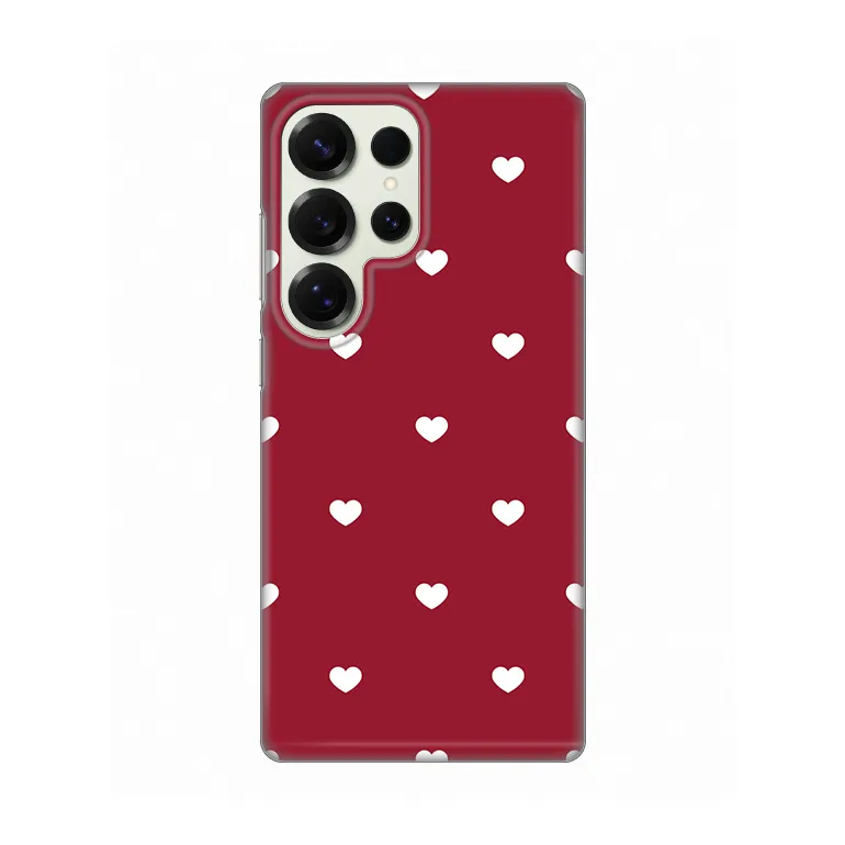 Maska Silikonska Print Skin za Samsung S938B Galaxy S25 Ultra Burgundy Hearts