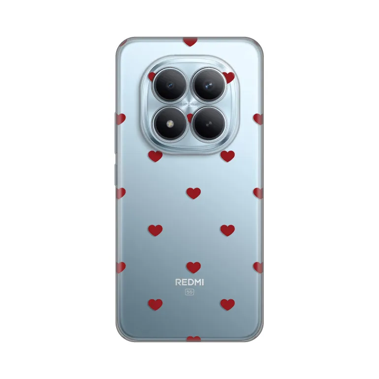 Maska Silikonska Print za Xiaomi Redmi Note 15 Pro Plus 5G Red Hearts