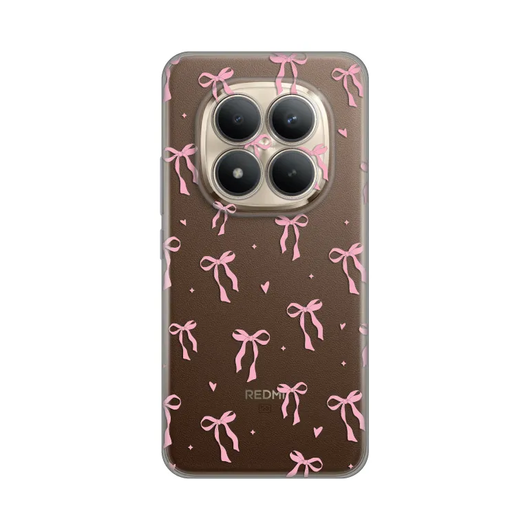Maska Silikonska Print Skin za Xiaomi Redmi Note 15 Pro Plus 5G Cute Bow
