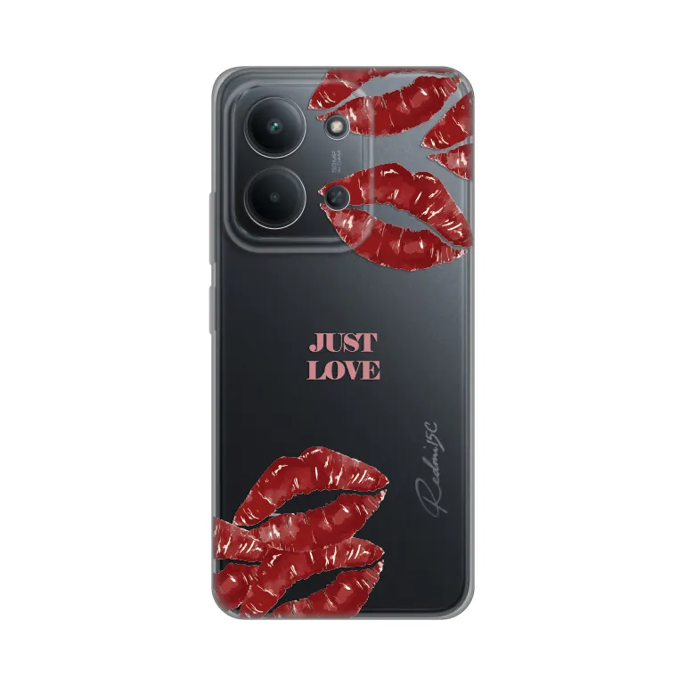 Maska Silikonska Print Skin za Xiaomi Redmi 15C 4G Just Love Pink