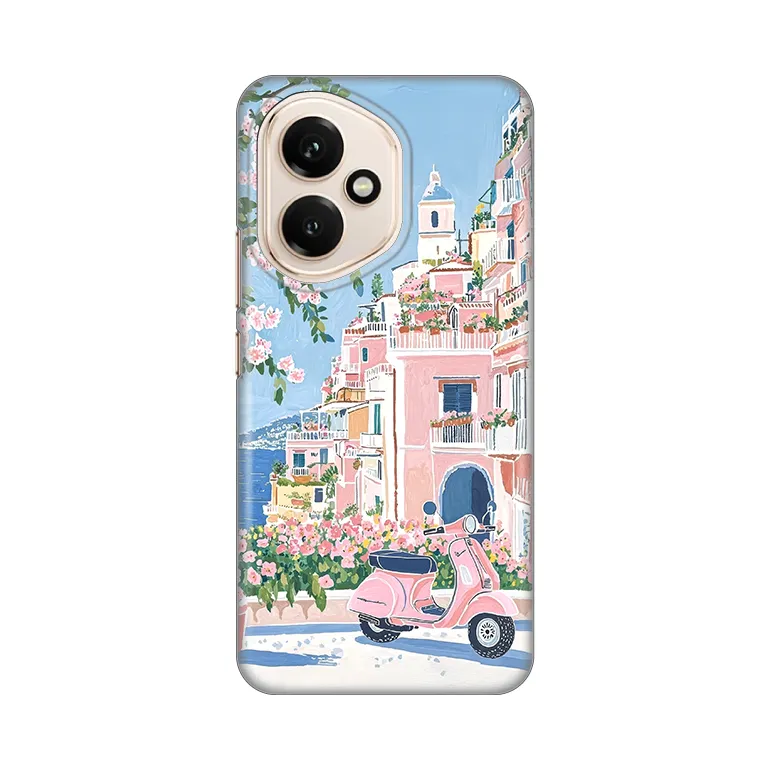 Maska Silikonska Print za Honor 400 Pink Italy