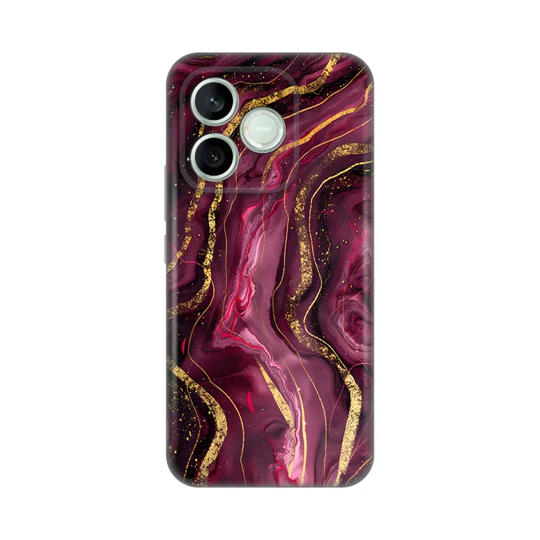 Maska Silikonska Print za Honor 600 Lite Burgundy