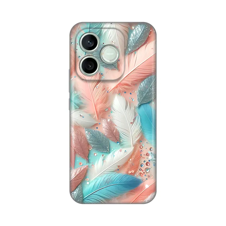 Maska Silikonska Print za Honor 600 Lite Pastel Feathers