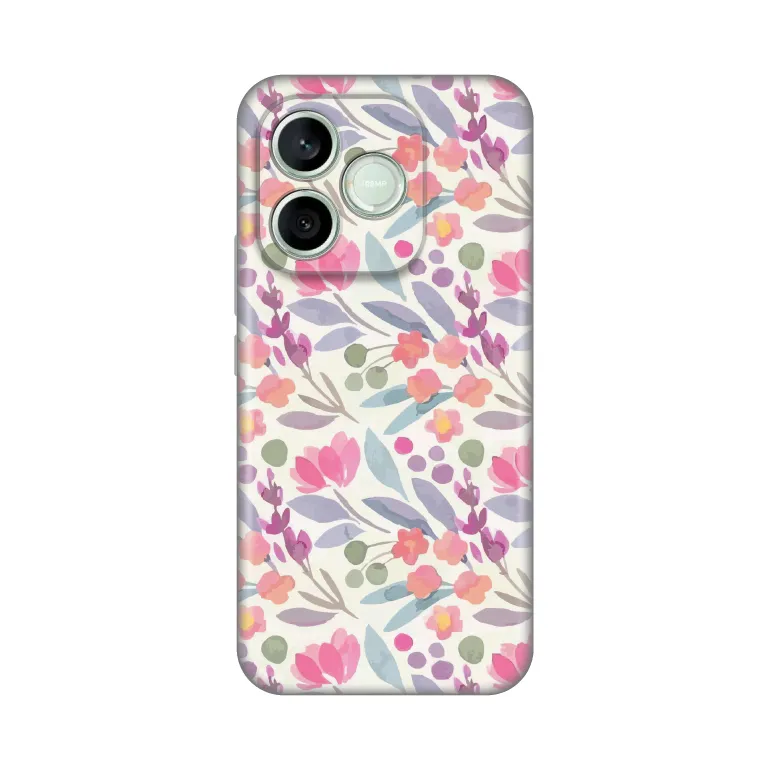 Maska Silikonska Print za Honor 600 Lite Watercolor Flowers