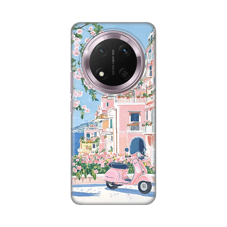 Maska Silikonska Print za Honor Magic 7 Lite Pink Italy