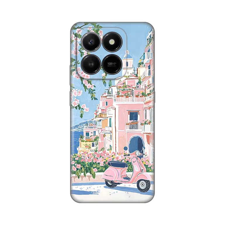 Maska Silikonska Print za Honor X7d 4G/400 Smart 5G Pink Italy