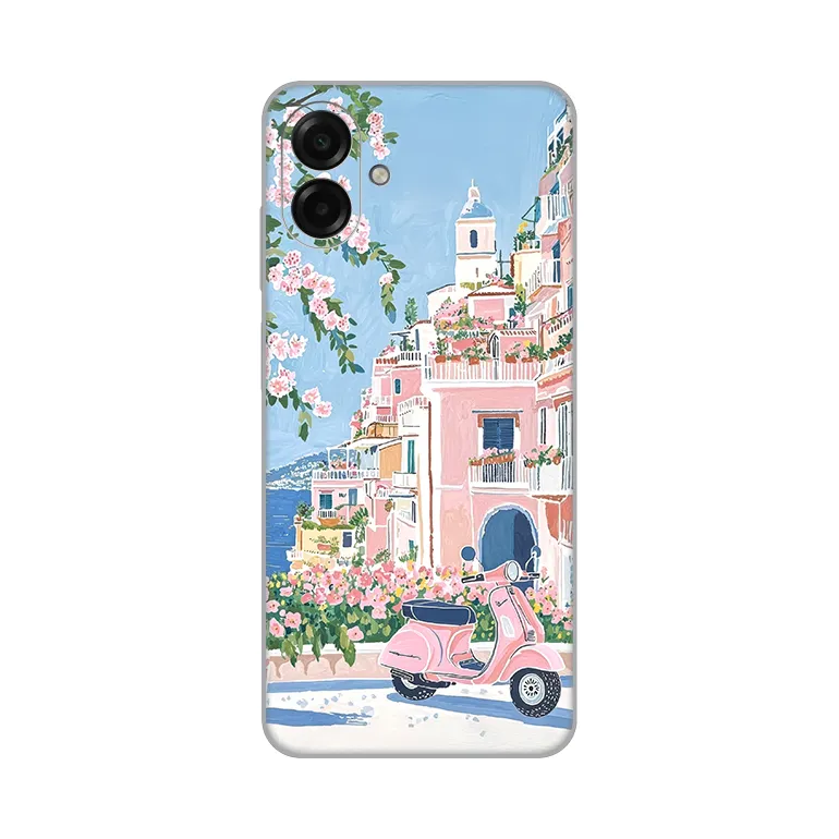 Maska Silikonska Print za Samsung A075F Galaxy A07 Pink Italy