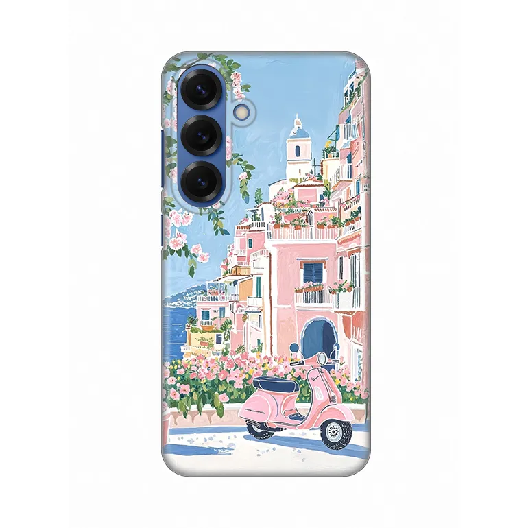 Maska Silikonska Print za Samsung S931B Galaxy S25 Pink Italy