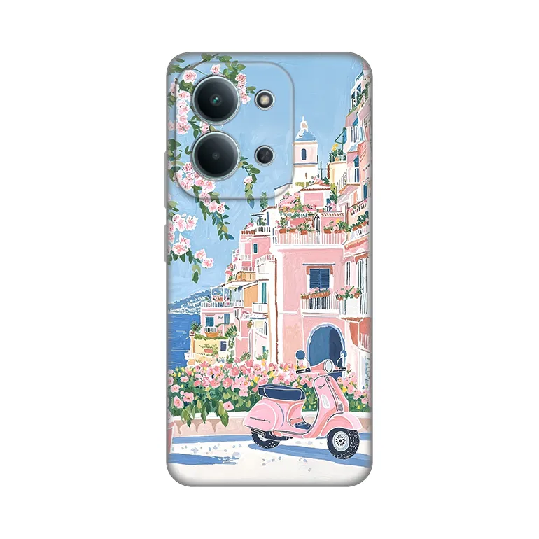Maska Silikonska Print za Xiaomi Redmi 15C 4G Pink Italy