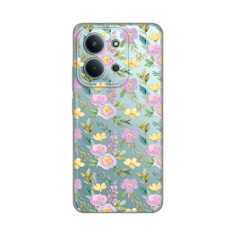 Maska Silikonska Print Skin za Xiaomi Redmi 15C 4G Soft Flowers